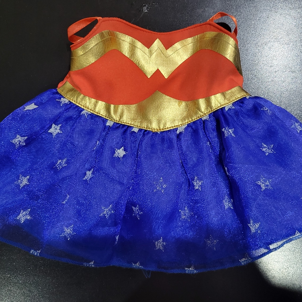 Build-A-Bear Wonder Woman Costume Dress - Red, Gold, and Blue